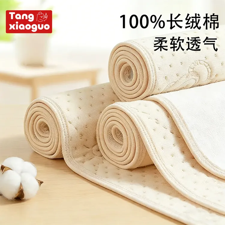 婴儿彩棉隔尿垫防水隔尿可水洗纯棉四季透气防水床单防滑大尺寸商品图