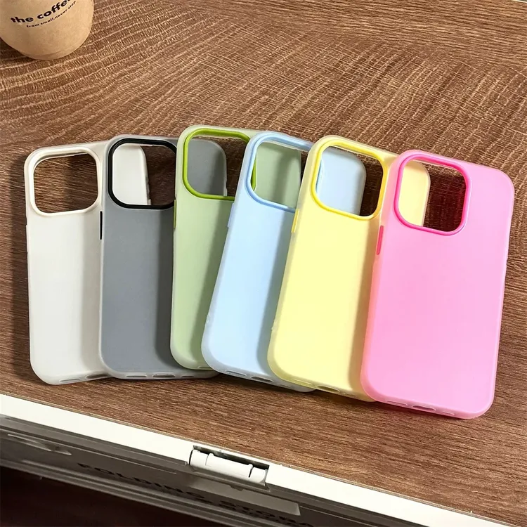 KEWU简约纯色肤感果冻适用苹果16ProMax手机壳iPhone15/14/13/12