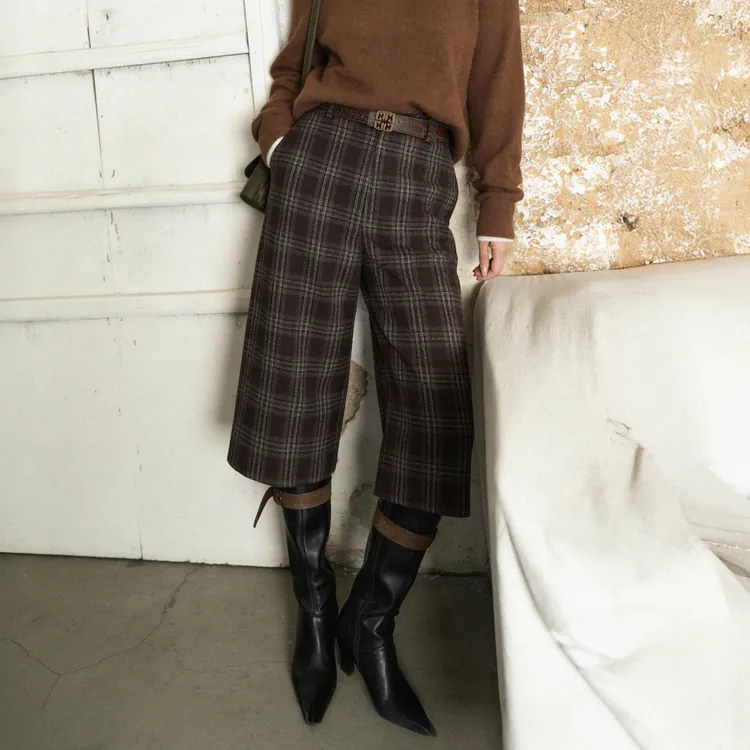 LYNEE 七分格子裤 LGD2FAW303