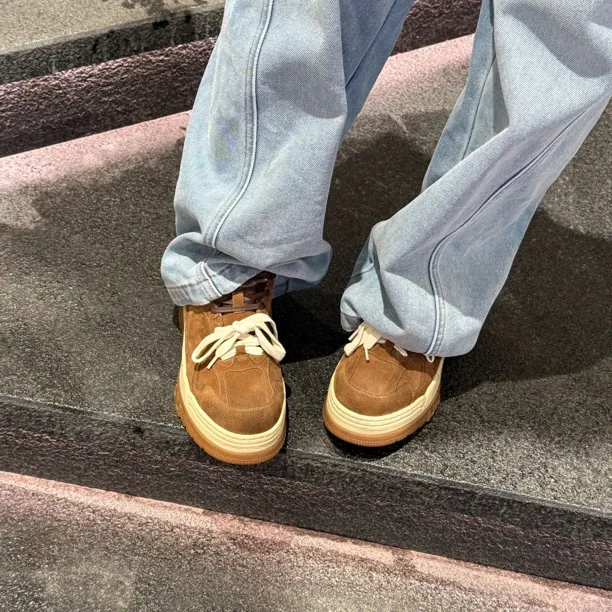 波斐女款松糕板鞋 552复古百搭休闲潮流