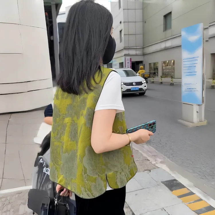 新中式提花气质马甲外套女2025早秋新款独特超好看叠穿外搭上衣