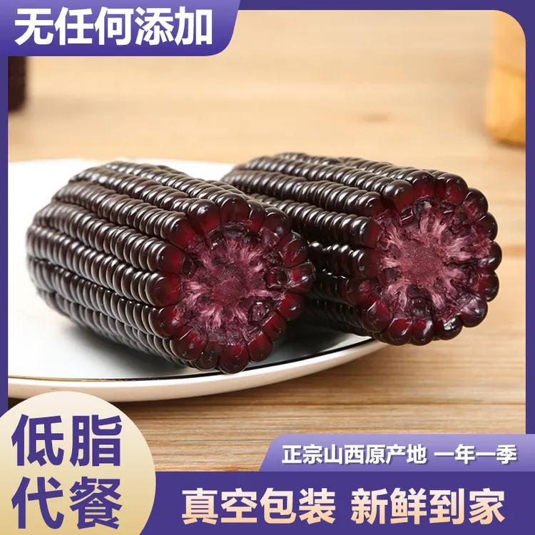 【整箱12根】25年新季头茬黑糯玉米营养美味健康独立真空彩袋包装