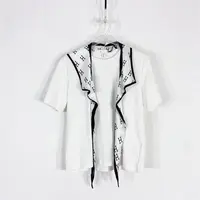 【77衣橱】KD2826精品女装上衣短袖T恤气质轻奢【红人上新】