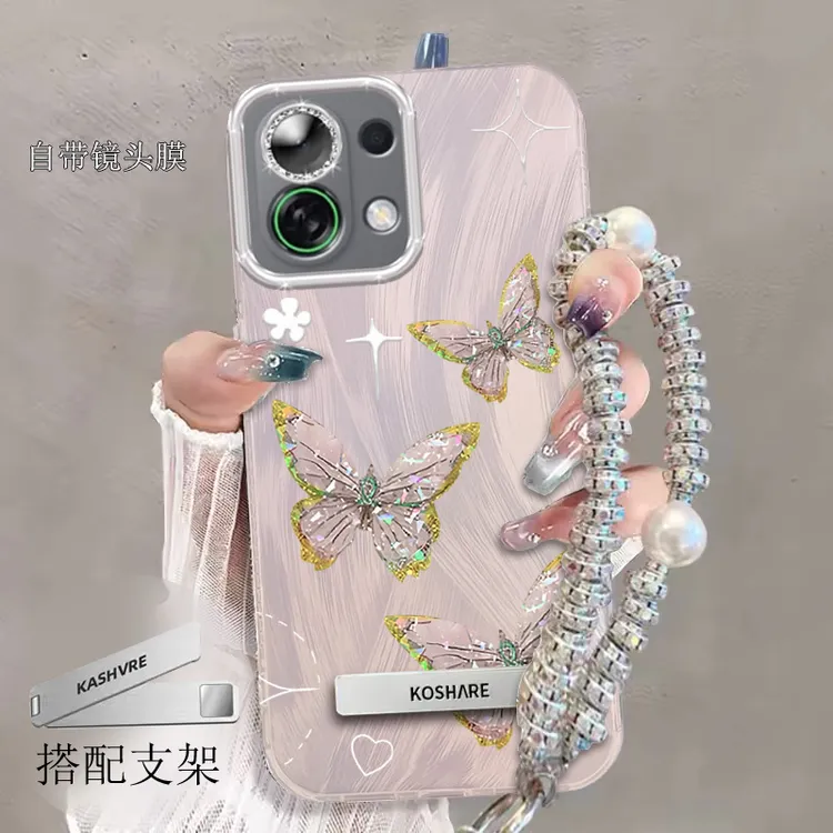 带镜头膜OPPOK13Turbo手机壳蝴蝶PKS110软壳K13TurboPro羽纱新款