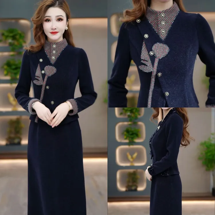 冬季显瘦连衣裙2025新款气质时尚减龄修身收腰打底裙CY25Y3666款