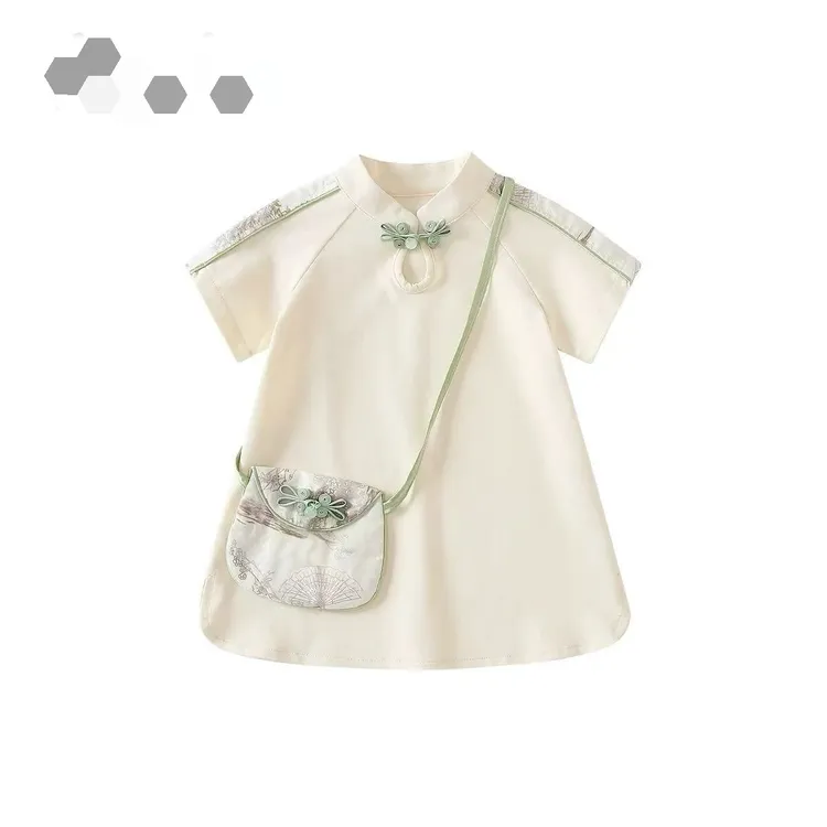 宝宝洋气连衣裙女童童装夏装裙子儿童旗袍连衣裙女宝夏季连衣裙