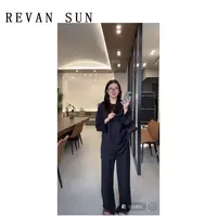 ［REVAN SUN］--大骨架穿搭 花慈 T休闲套装1752