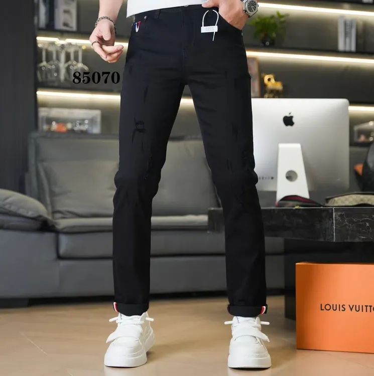 【橙子—85070】黑武士夏季薄款莱赛尔超薄透气面料锁色男士牛仔裤