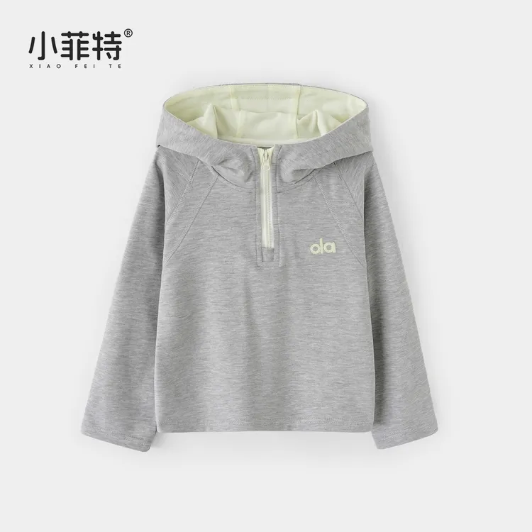 小菲特女童秋装新款连帽上衣中大童儿童时尚休闲T恤衫BGYQ52742
