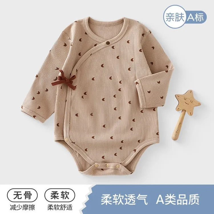 婴儿包屁衣春秋冬季打底三角哈衣包臀秋衣宝宝睡衣连体衣服