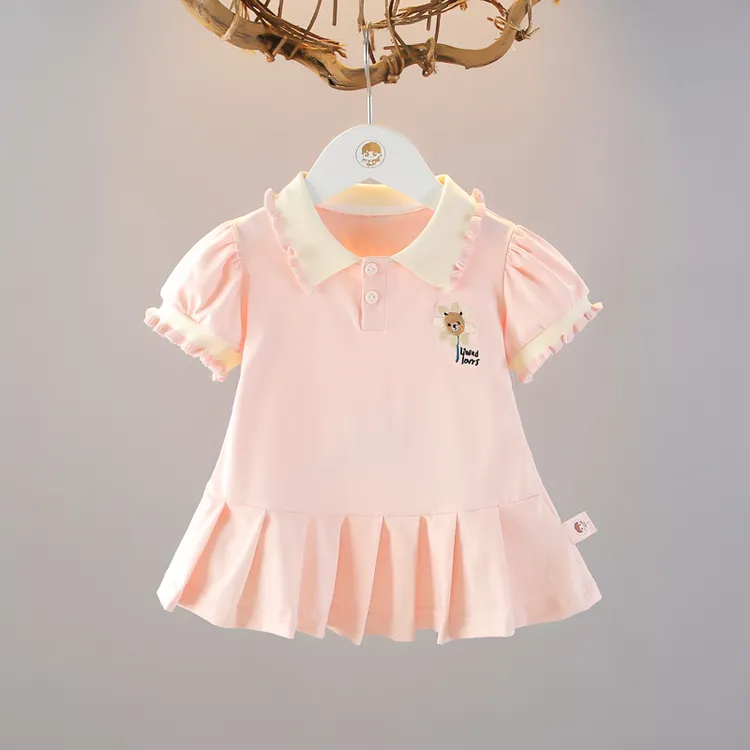 女童连衣裙女童夏装新款裙子百搭洋气独特洋气时髦女童装公主裙