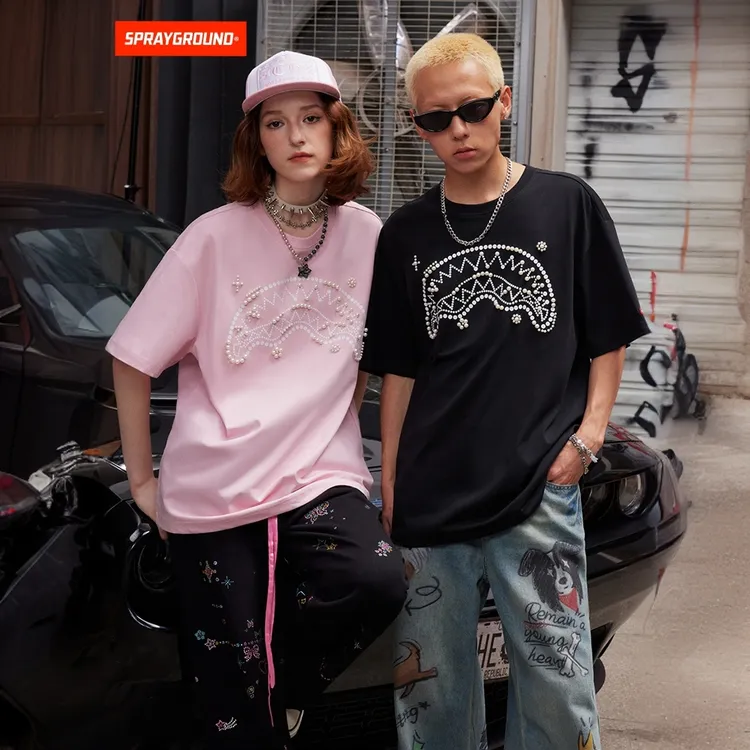SPRAYGROUND鲨鱼嘴短袖T恤珍珠速干防晒凉感 珍珠合集GC WE120235