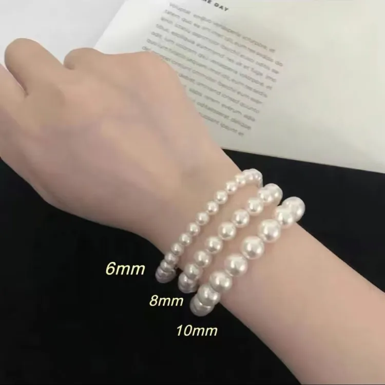 精美玉女手链高档贝珠手链生日礼物高端大气时尚不掉色手链