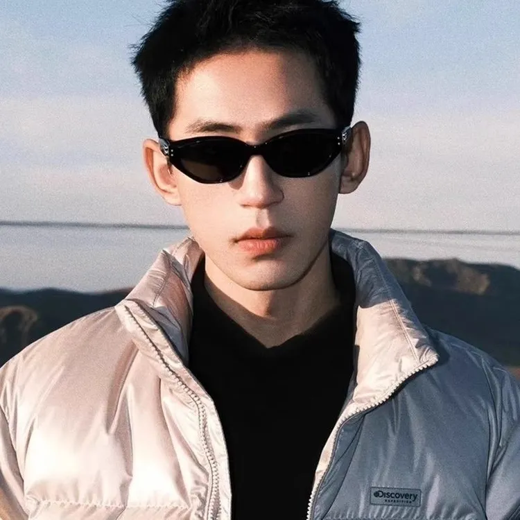 gm墨镜男士痞帅个性小框猫眼美式复古偏光防紫外线近视太阳眼镜女