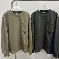 16037卫衣初春情侣款圆领长袖拼色上衣设计百搭舒适卫衣咸鱼卫衣