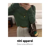 NiNi:秋冬松弛叠搭羊毛基础简约长袖T～