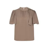 【小余专属】商场同款夏季新品飘带手工钉珠法式时尚上衣N026A42372