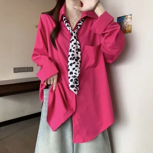 超好看洋气上衣女2025年春季新款轻奢减龄显白宽松长袖衬衫