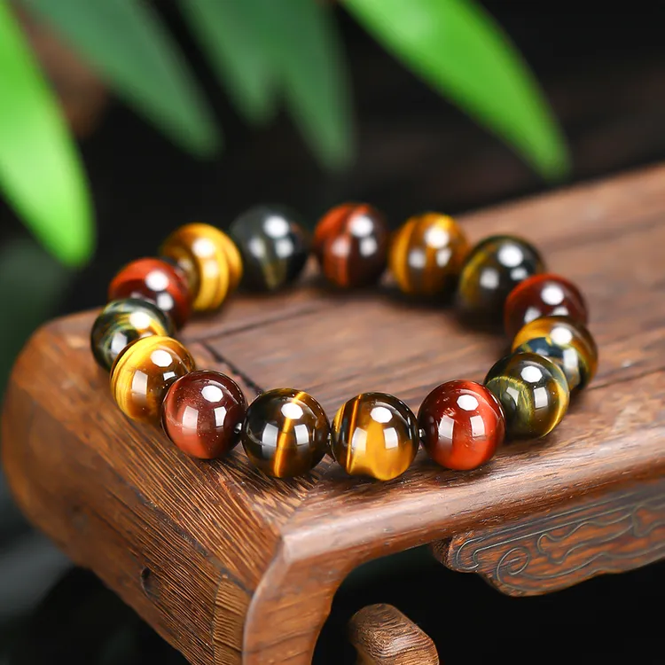 彩虎眼手串14mm大单圈 自戴 简约大气 （多样性发一商品图