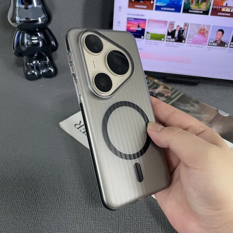 适用华为pura80Pro手机壳防滑条磨砂肤感超薄瓦楞pura80pro+硬壳