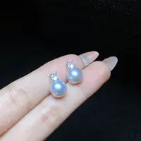 【小北珠宝】S925银海水珍珠吊坠约8mm+【多样性发一件】27-AJ07X189