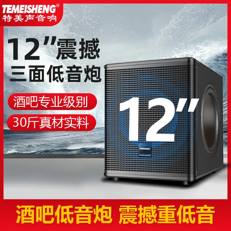TemeishengT-213SUB无源低音炮家用单12吋长冲程重低音炮酒吧低音