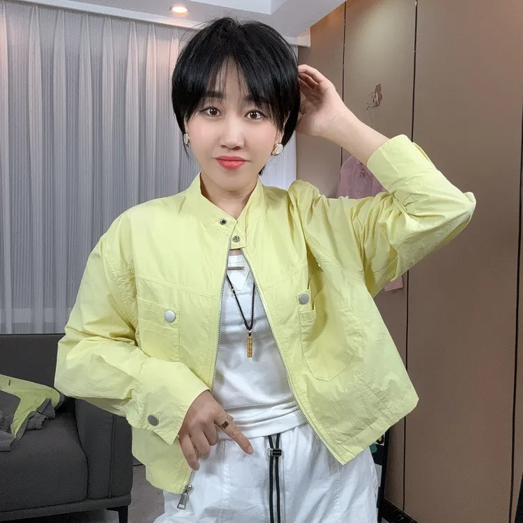 夏季新款立领宽松INS风短款防晒外套