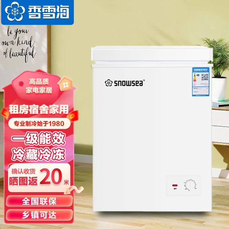 香雪海冰柜 冰柜家用小型冷冻柜 冰柜清仓处理直播 冷冻冰柜