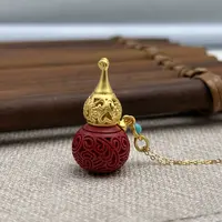含辰砂工艺品AB84 朱砂吊坠（不含链）