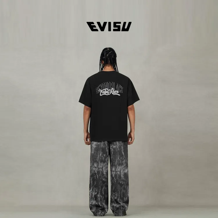 EVISU 福神男商标和海鸥刺绣休闲裤2EAGNM5PJ5011XXCT