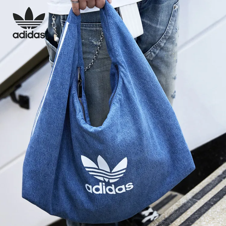 Adidas/阿迪达斯正品三叶草女子时尚复古大容量休闲拎包IX7693