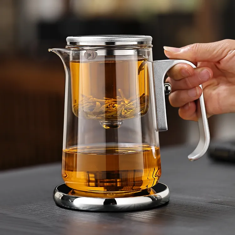 2026新款磁吸飘逸杯泡茶壶一键茶水分离杯家用分茶器懒人泡茶神器商品图