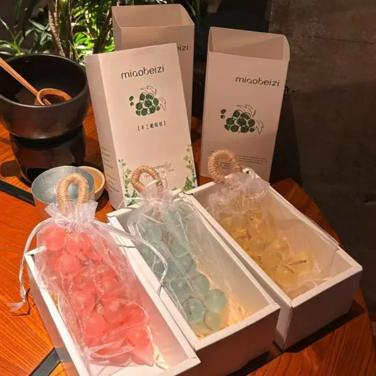 原创手工水晶葡萄串香薰皂家用洗手持久留香伴手礼