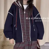 2025秋·格子拼接外套