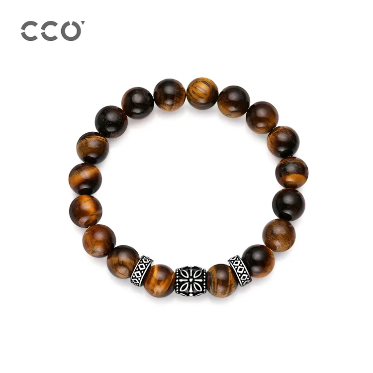 Cirocco 铜合金仿水晶手链 男士转运手串男潮牌手饰串珠小众饰品