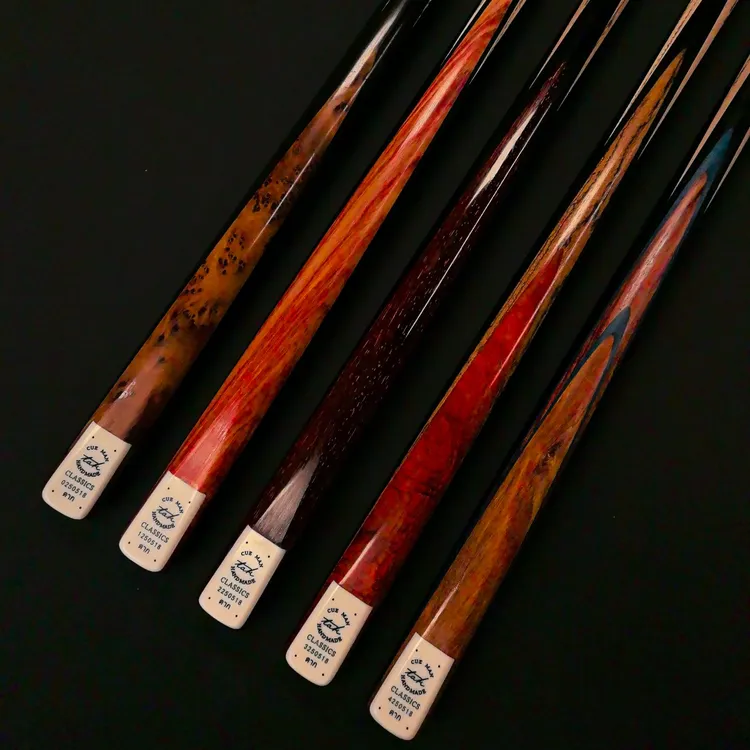 泰国TAK来兴手工杆-小头中式斯诺克台球杆适用于黑八桌球