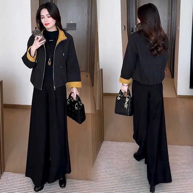 加厚时尚毛呢外套女2025冬季新款洋气时髦显瘦小个子百搭呢子上衣