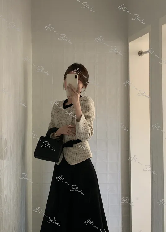 月光曲羊毛混纺立体剪裁定制感成衣外套w1742j1