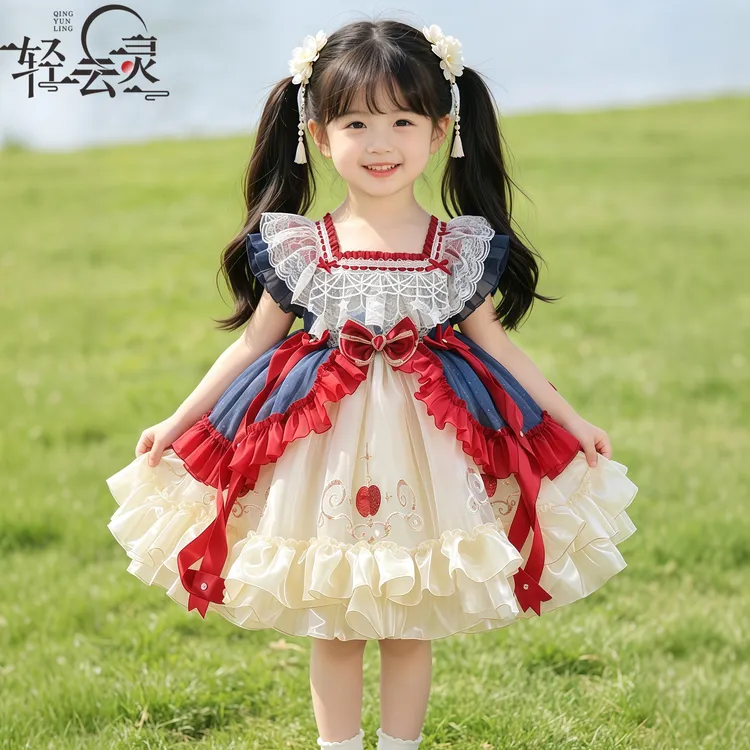 女童洛丽塔白雪公主裙2026新款夏装儿童小女孩生日礼服夏款连衣裙