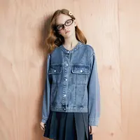 笛莎童装女童牛仔外套2025年新款中大童儿童时尚休闲牛仔上衣秋季