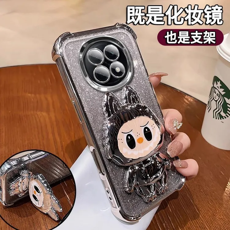 适用OPPOA5X拉布布手机壳A5Pro补妆镜支架A3/A3Pro/A2pro拉布布壳