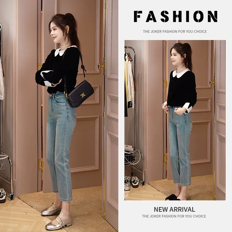 早春时尚一整套女装2025新款韩版小香风气质衬衫高腰铅笔裤两件套