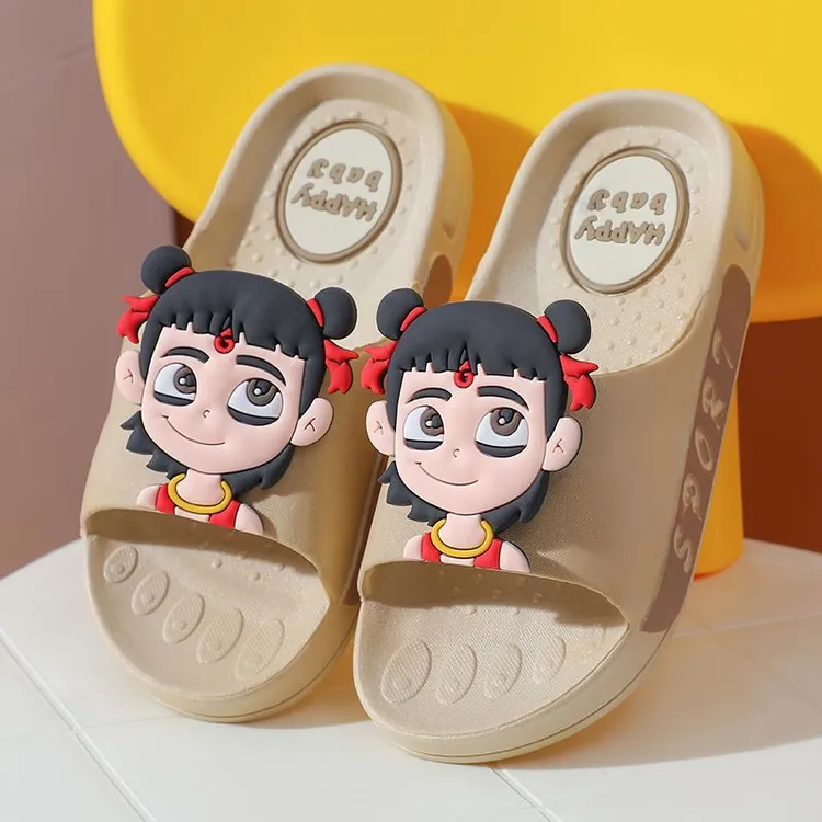 卡通敖丙拖鞋2025新款哪吒拖鞋儿童夏季男童女童6到12岁居家防滑