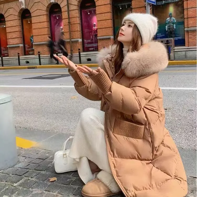 长款中长款韩系连帽中长款韩版秋冬加厚网红