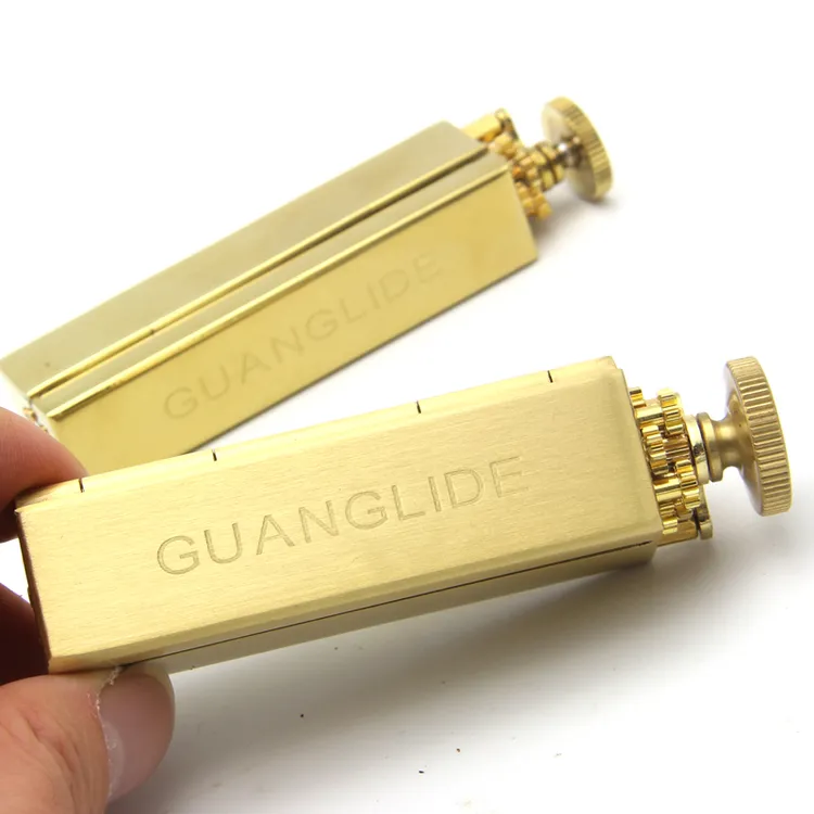 英伦复古黄铜卷烟器70MM粗细可选双色手卷烟具工具便携高档比RAW