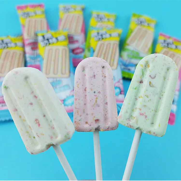跳跳糖棒棒糖牛奶味创意网红高颜值零食糖果跳跳奶棒糖散装