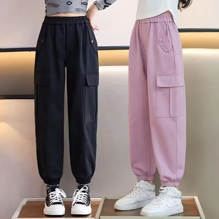 女童裤子春秋款2025新款秋装裤子运动裤秋季长裤女大童女童裤子潮