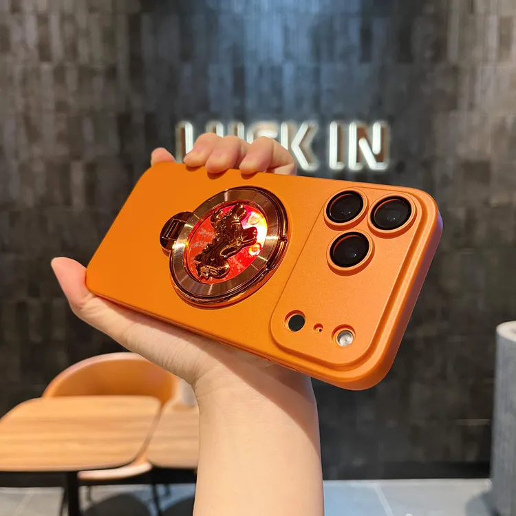 适用苹果17-11微砂PC小马陀螺支架解压陀螺亲肤微砂全包镜头硬壳