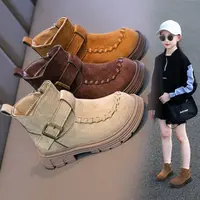 女童马丁靴厚底勃肯短靴2025秋季单靴复古切尔西烟筒靴XHXL-C7003