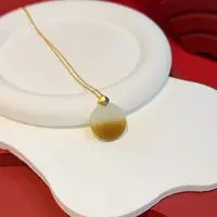 18K金镶嵌21mm糖料圆镜HNZ13542